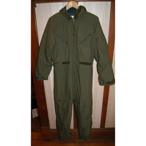 Vintage 80s Mustang Aviation Pilot Coveralls Mac-20 Size 8R Survival Lined Hood